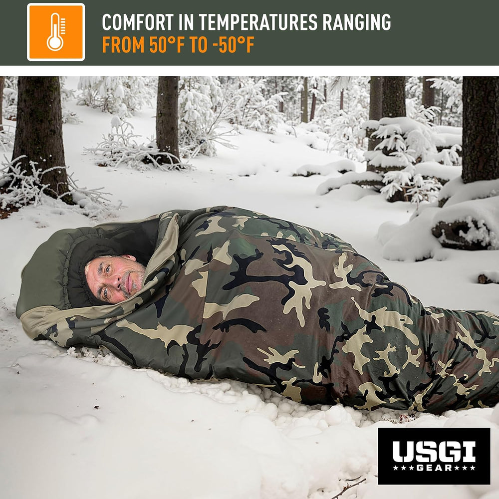 Military Sleeping Bag System Tactical Gear – 4-Part Modular Sleeping Bags Col...