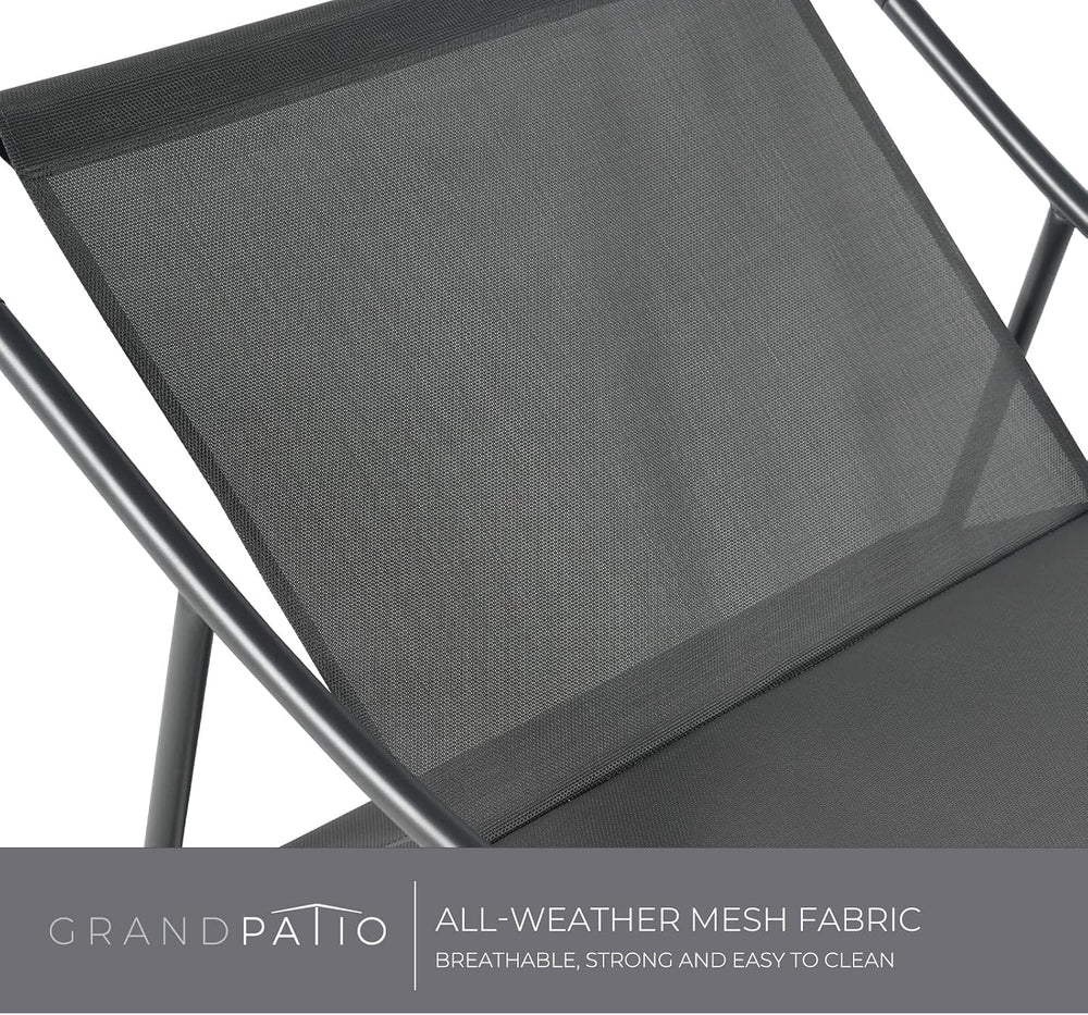 Grand patio Rocking Chair Indoor and Outdoor, Metal Patio Lounge Rocking Chai...
