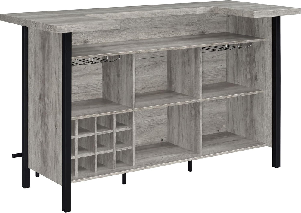 Coaster Home Furnishings - Bellemore - Wood & Metal - Bar Cabinet with Bo...