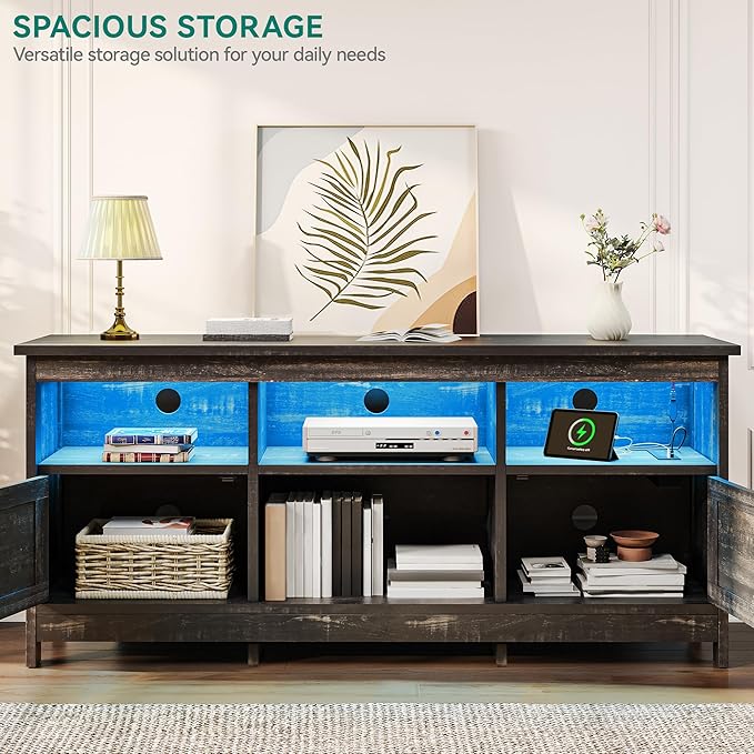 YITAHOME TV Stand for 65 Inch TVs, Entertainment Center with Storage Cabinets...