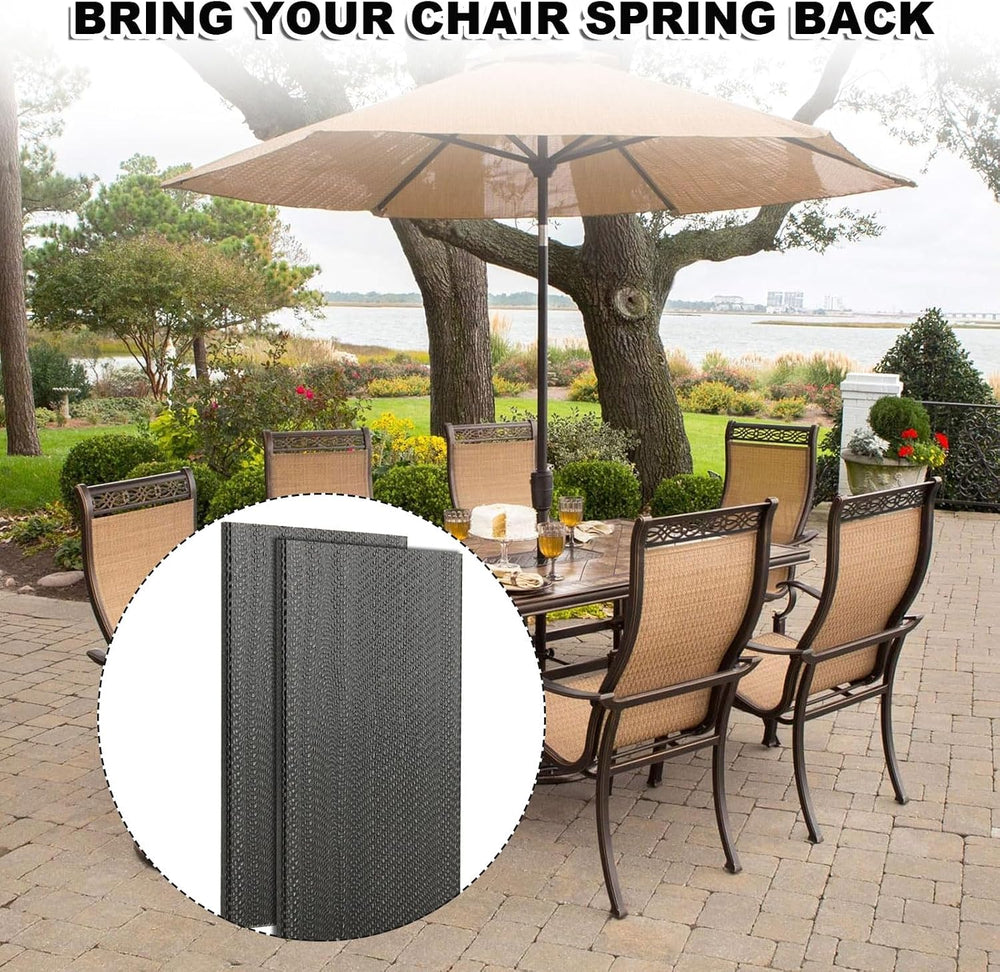 10 Pack Patio Rocking Chair Spring Plates Replacement, Patio Chair Repair Kit...