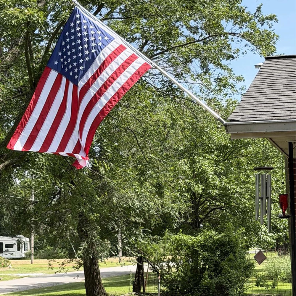 Homissor American Flags for Outside 4x6 Ft US Flag Updated Heavy Duty Nylon
