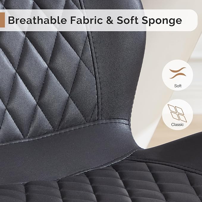 Dining Chairs Set of 8, Comfy Modern Dining Chairs with Thick Cushions, Uphol...