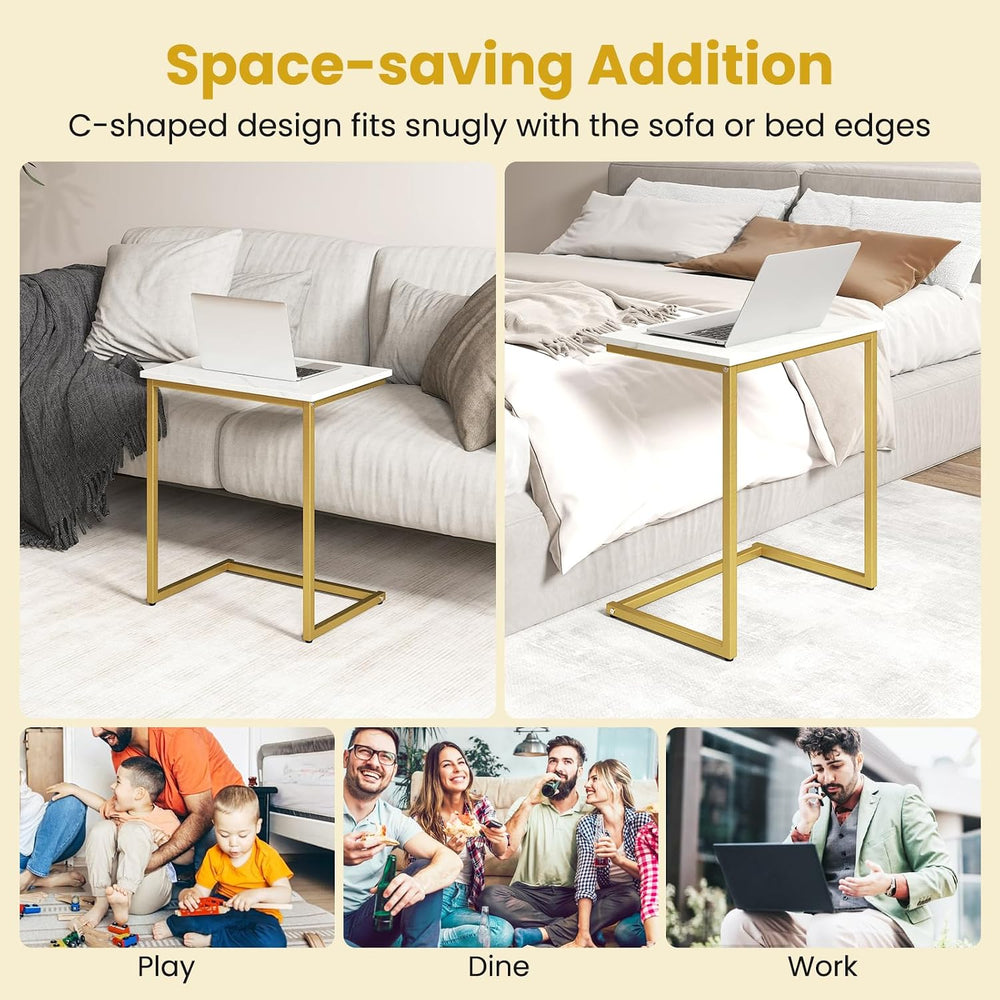 GOFLAME Nesting Coffee Tables Set of 3, Rectangular Nesting Center Table with...