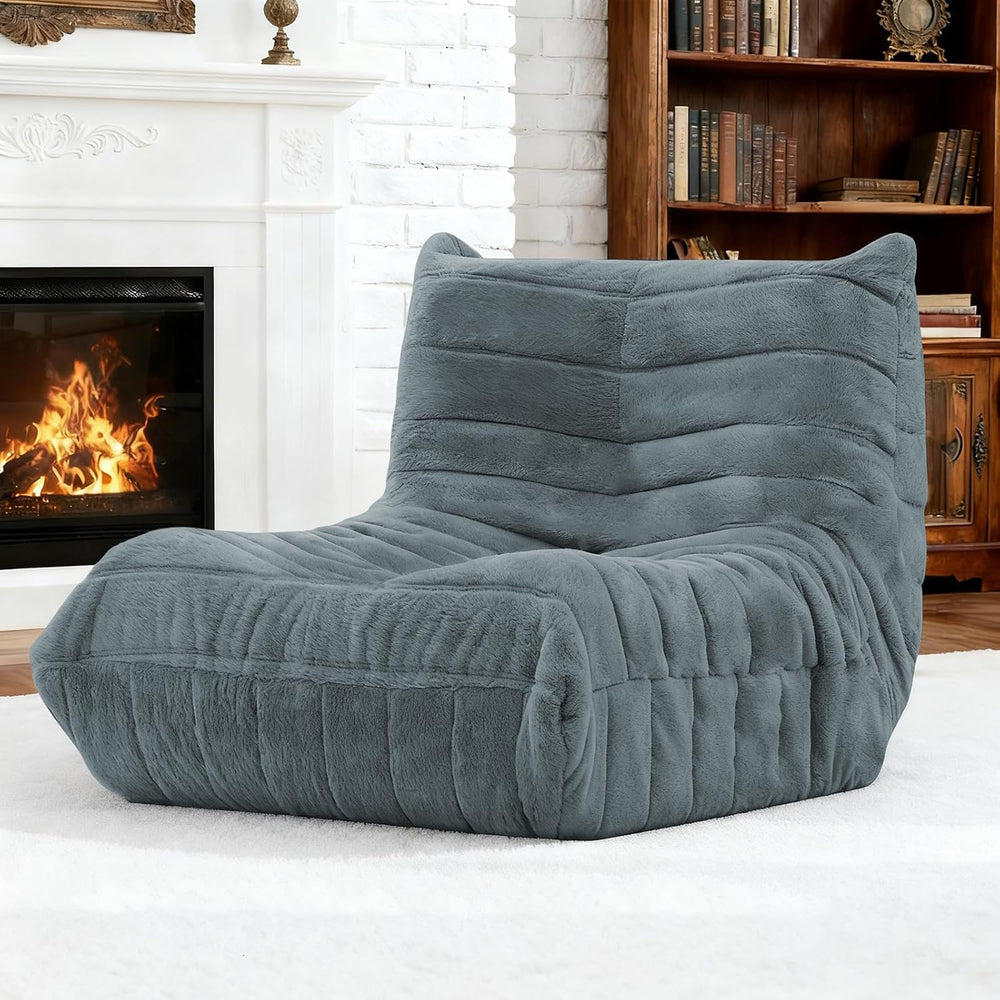 Bean Bag Chair for Adults, Giant Bean Bag Sofa Oversized Beanbag Chairs, Fire...