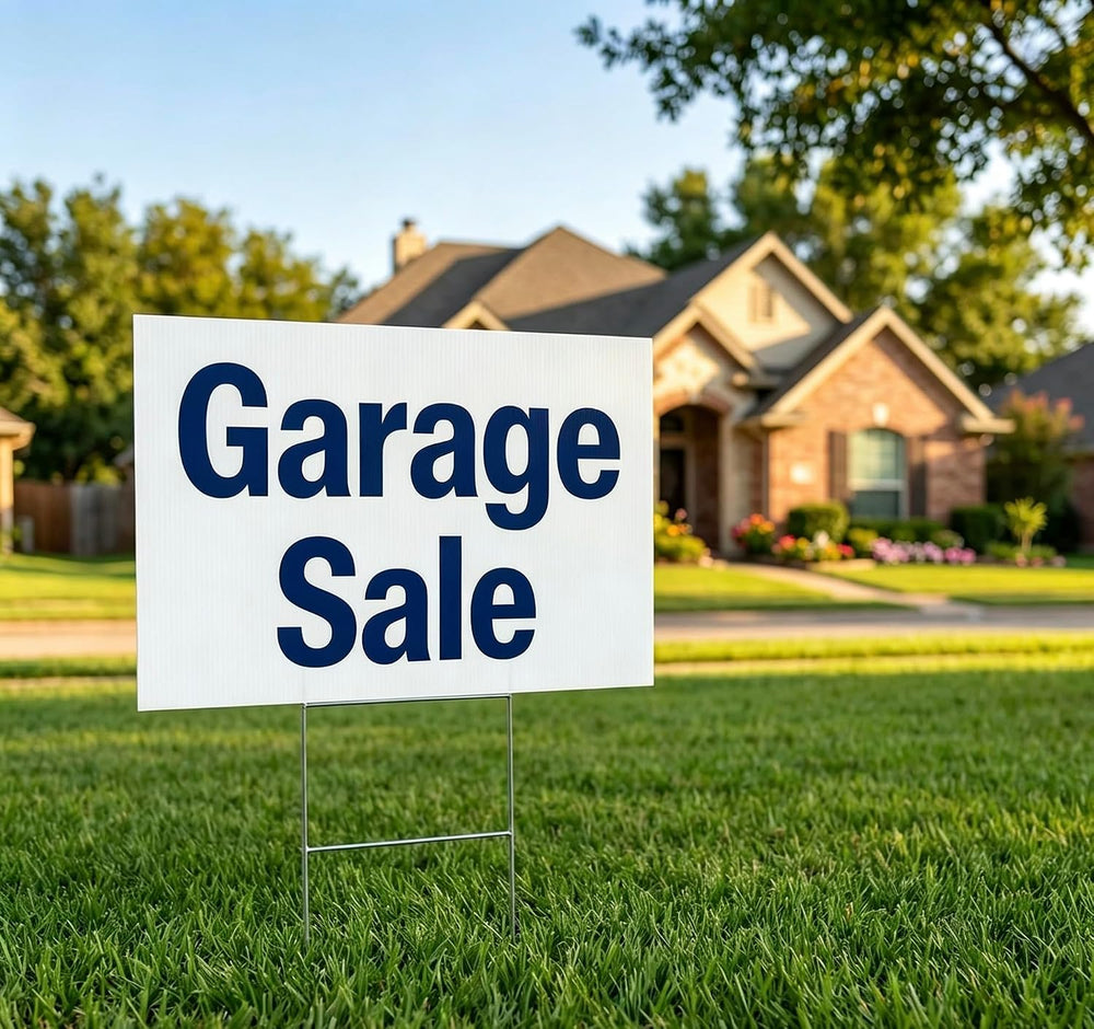 6 Pack 24"x18" White Blank Lawn Yard Signs Corrugated Plastic Sheet...