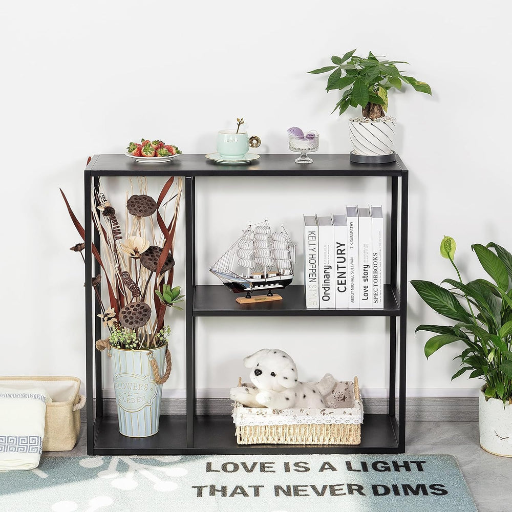 HDANI Console Table, Narrow Entryway Table, 3 Tier Metal Hallway Table, 9.8
