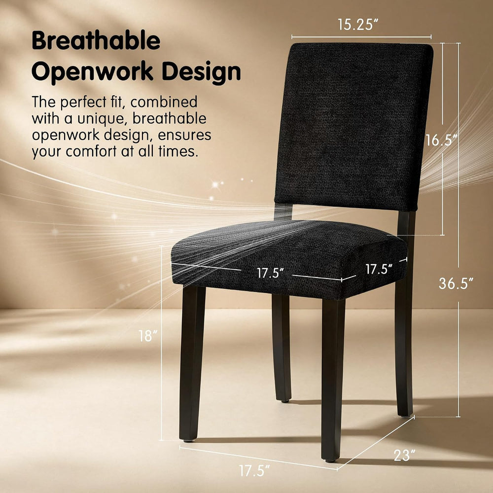 CHUN YI Dining Chairs Set of 8, Upholstered Dining Room Chairs, Modern Farmho...