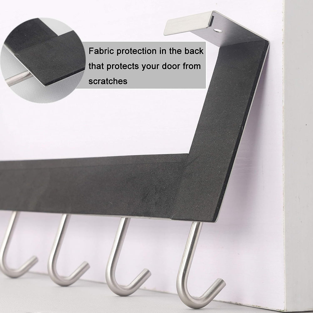 WEBI Over The Door Hooks Door Hanger,Over The Door Towel Rack with 6 Hooks fo...