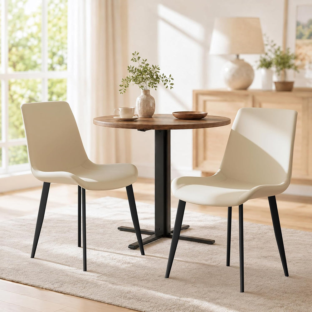 Modern Dining Chairs Set of 6, PU Leather Dining Room Chairs, Upholstered Kit...