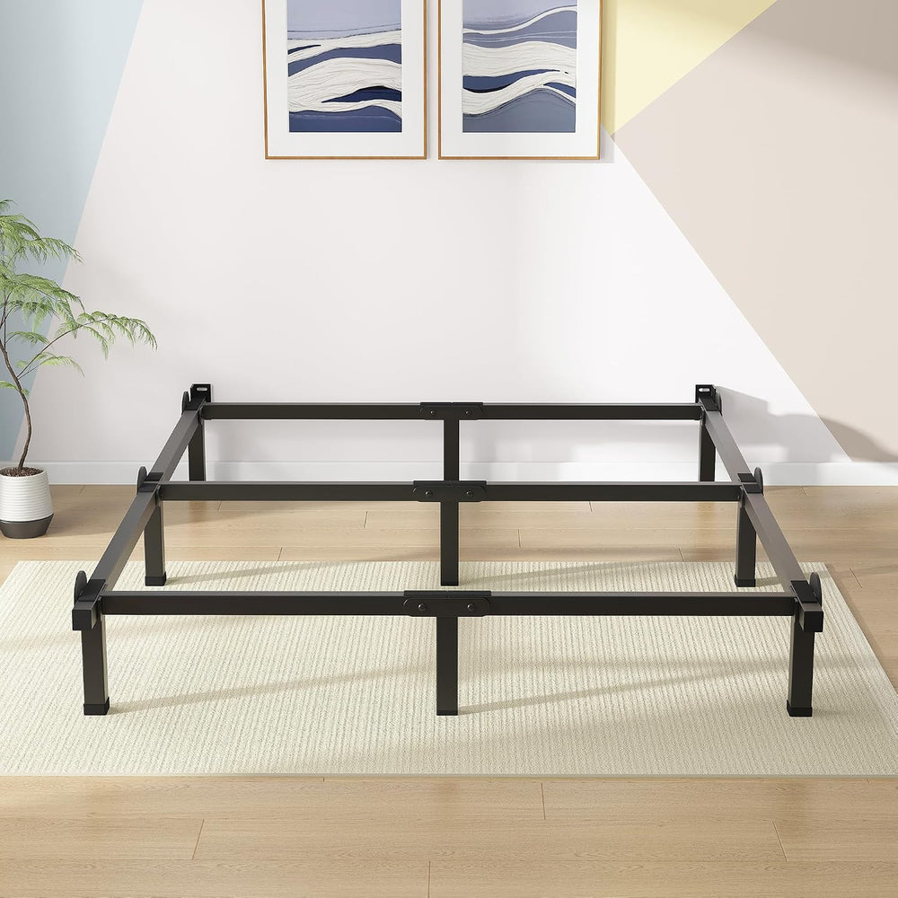 Superay Metal Bed Frame, 9-Leg Bed Base for Box Spring, King, 8 Inch