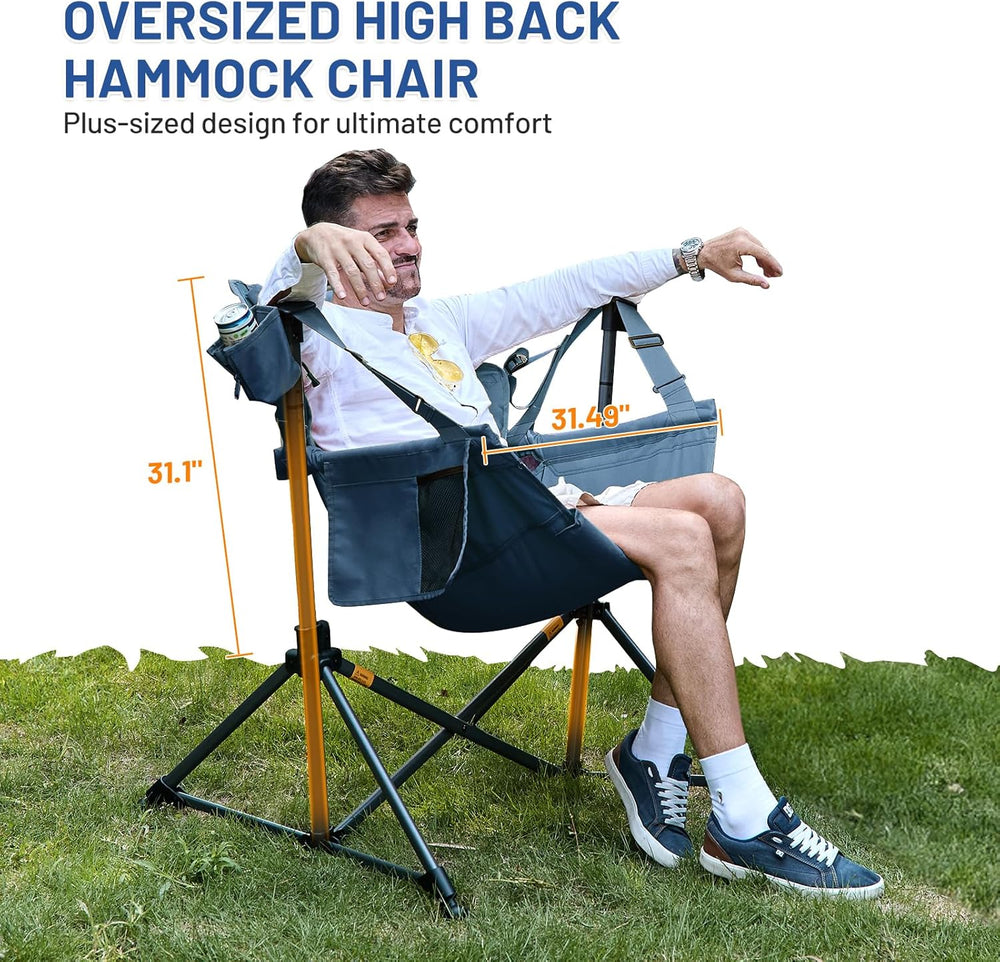 TIMBER RIDGE Hammock Camping Chair, Oversized Swinging Chair, 400lbs Load