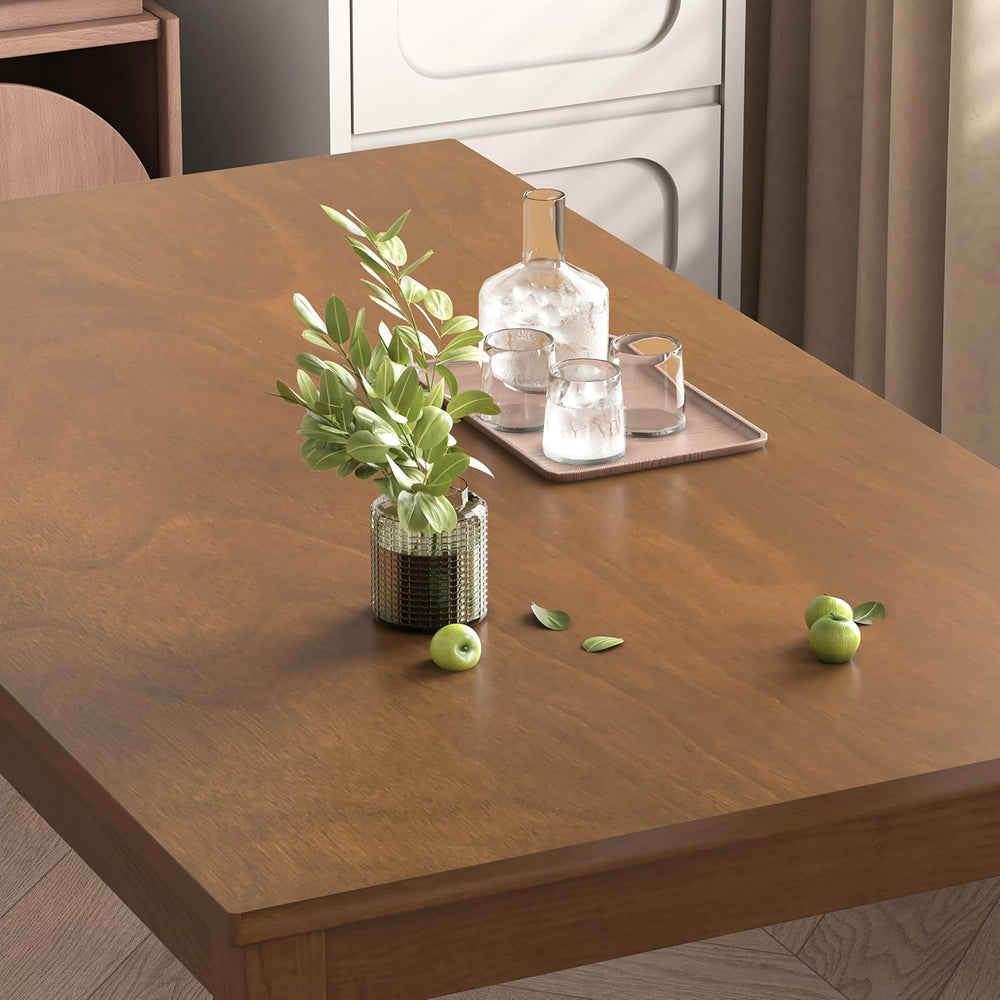 WiberWi Dining Table Set for 4, Solid Wood Kitchen Table and Chairs Set of 4,...