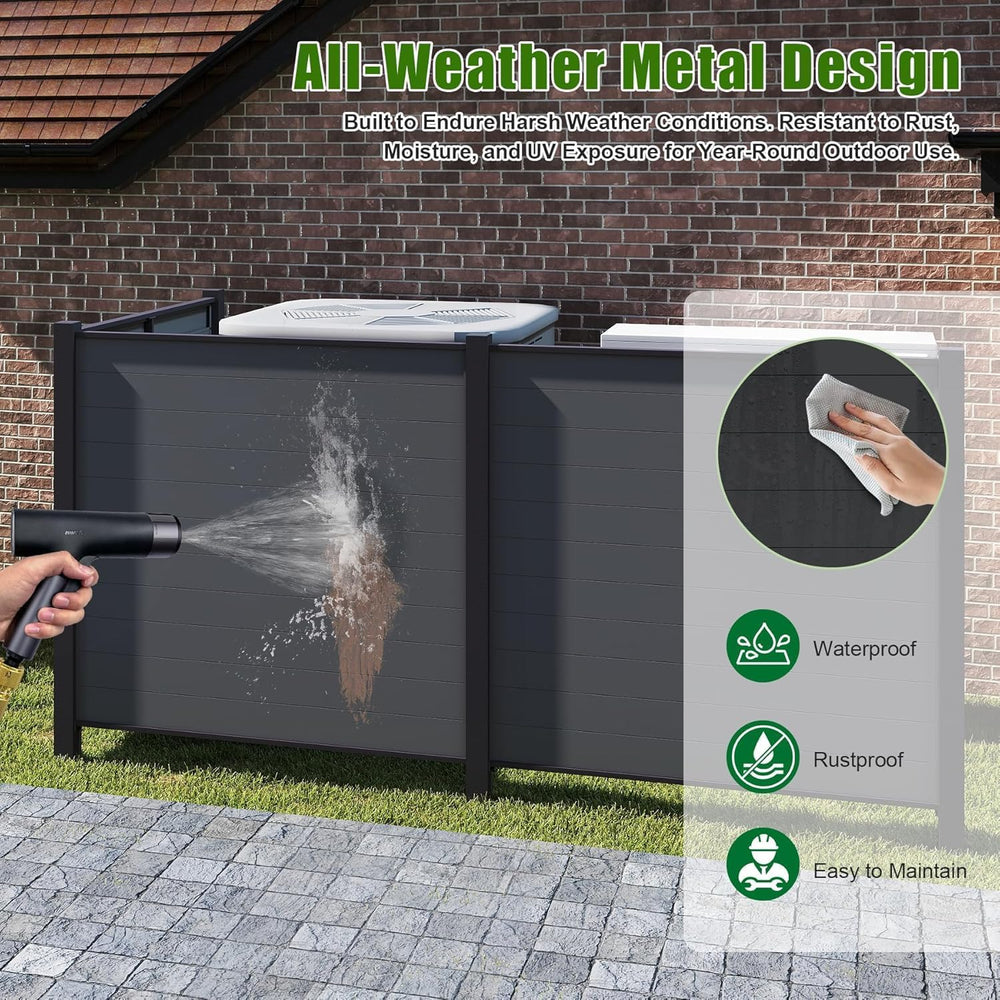Domi Outdoor Decorative Fences, 50" W x 50" H Air Conditioner Fence...