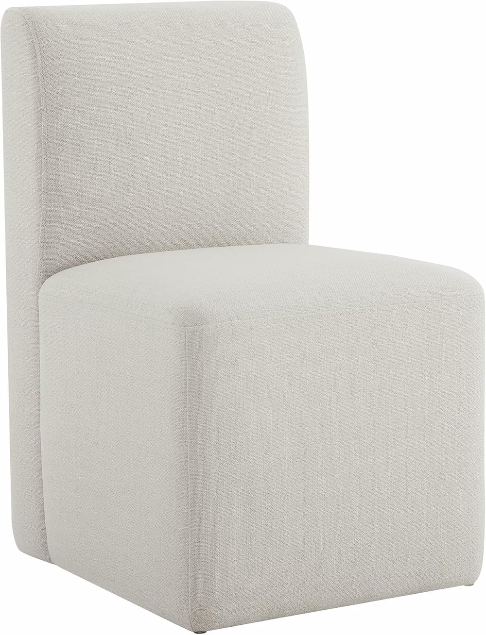 CHITA Dining Chairs with Casters Set of 4, Fully Assembled, Linen | FSC Certi...