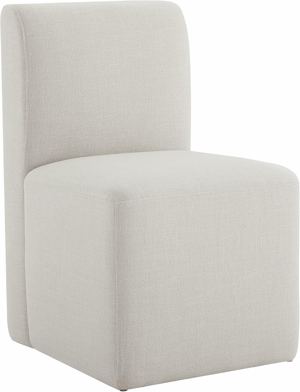 CHITA Dining Chairs with Casters Set of 4, Fully Assembled, Linen