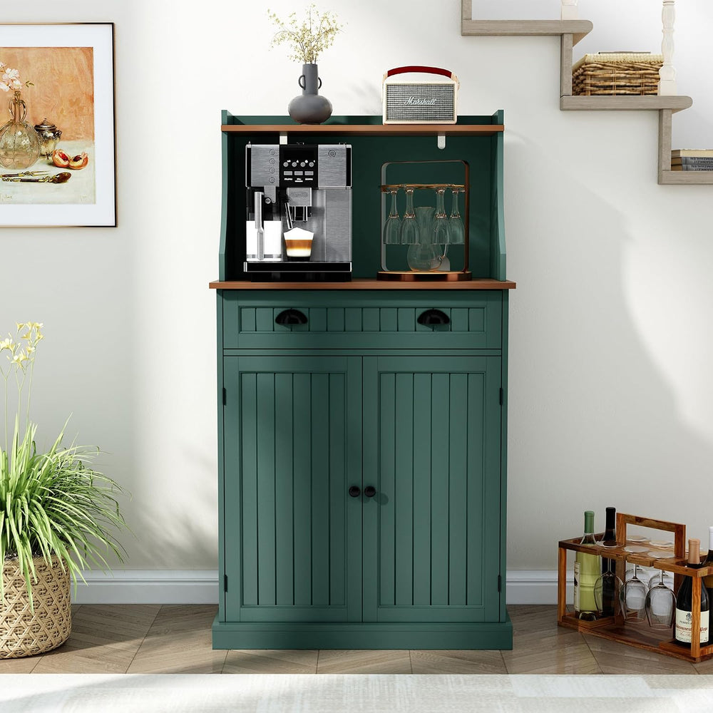 HOLTICO 54" Kitchen Pantry Storage Cabinet with Doors and Adjustable She...