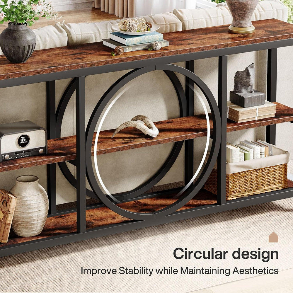 Tribesigns 70.9 Inch Extra Long Console Table for Entryway, Sofa Table Behind...