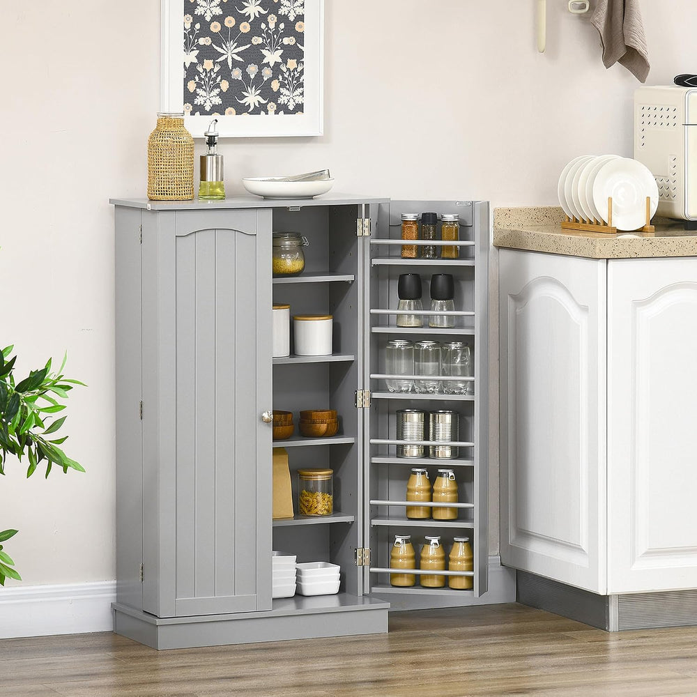 41" Kitchen Pantry Storage Cabinet,Freestanding Kitchen Cabinet with 12 ...