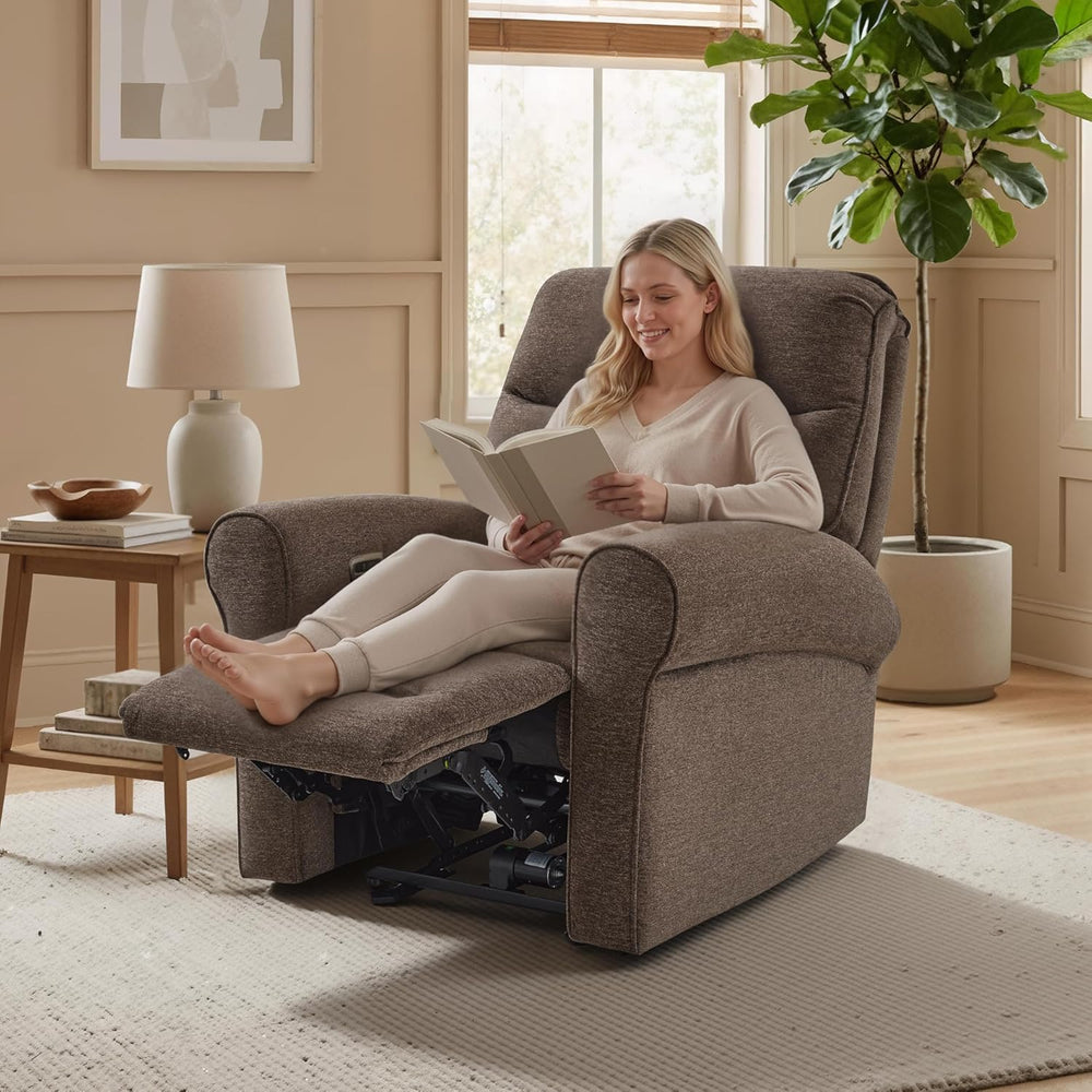 MCombo Compact Wall Hugger Power Recliner Chair for Small Spaces, Dual USB-A/...