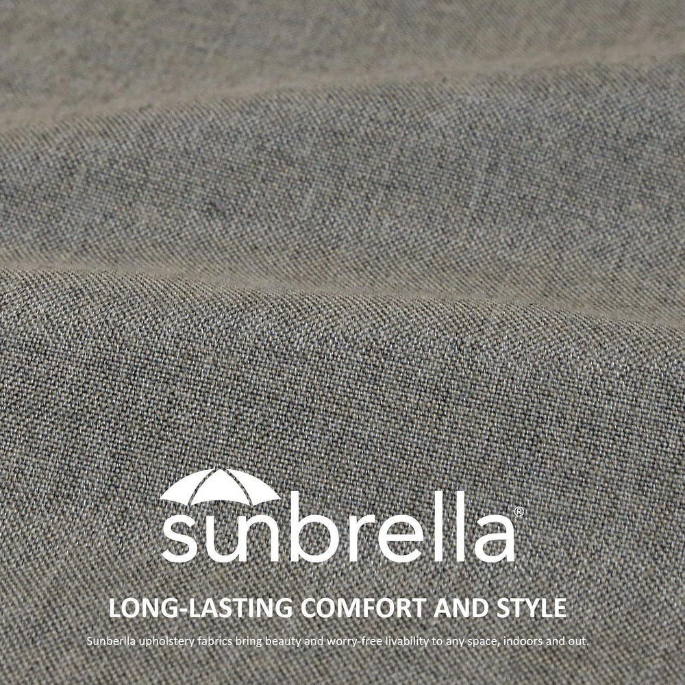 Sunbrella Square Corner Seat Cushions, 19" x 19" x 3", Set of ...