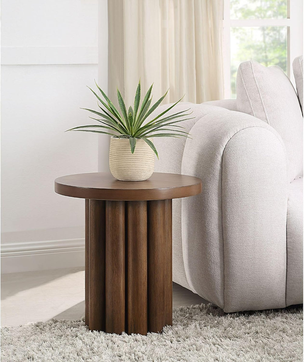roomfitters Loanna Wooden Color Finish End Table, Traditional Shaker Style Si...