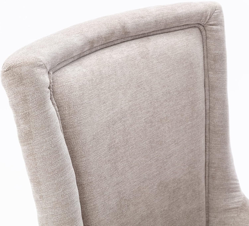 Ball & Cast Mid-Century Upholstered Dining Chairs Set of 2, Thickened Fab...