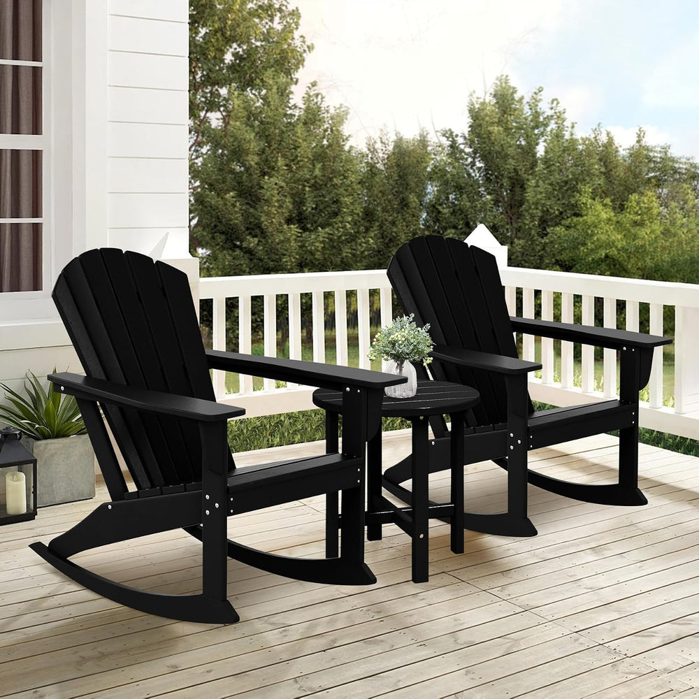 Costaelm Outdoor Adirondack Chair, All Weather Resistant Lawn Chairs Balcony ...