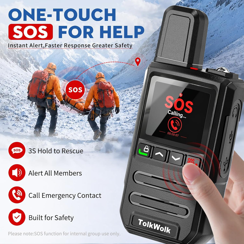 Lifetime Free Rapid Walkie Talkies Long Range Radio for Team,Outdoor,Family
