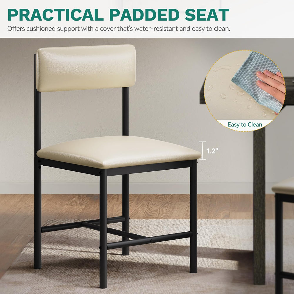 YITAHOME Dining Room Chairs Set of 4, Modern Kitchen Chairs with Upholstered ...