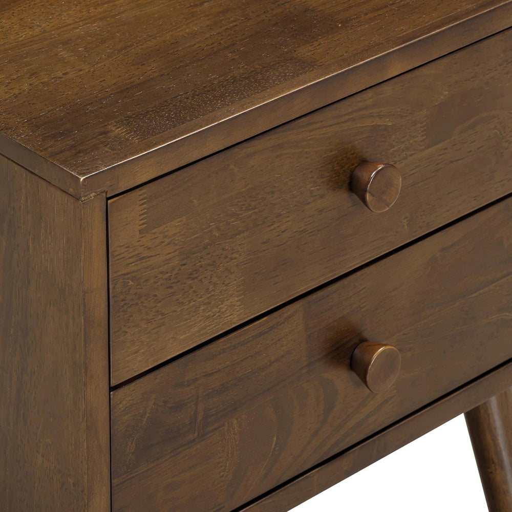 NTC Lux Nightstand with 2 Drawers, Featuring Adaptable Design, 150 lbs Load C...