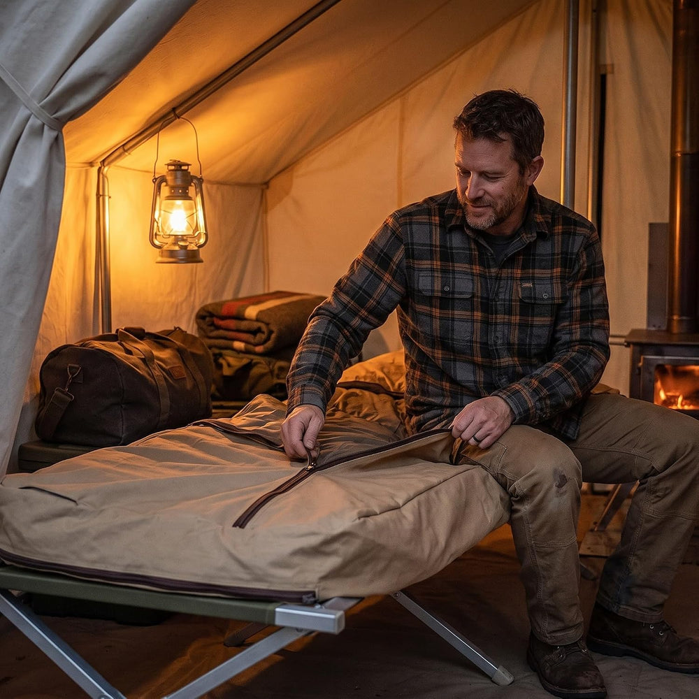 Canvas Sleeping Bag Cover | Oversized Sleeping Bag Protector
