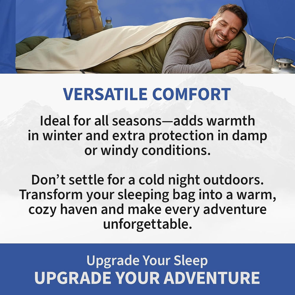 Canvas Sleeping Bag Cover | Oversized Sleeping Bag Protector