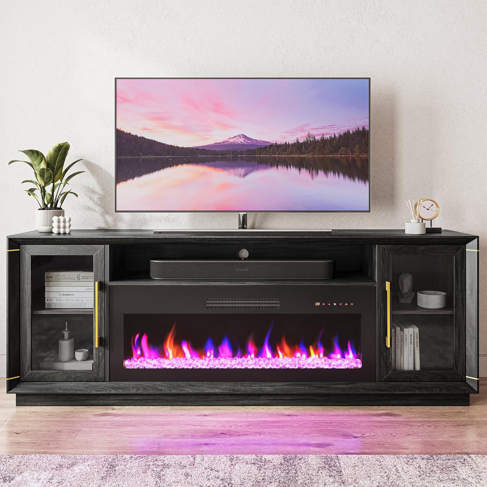BELLEZE 74" Extra Large TV Stand for TVs Up to 85", Media Console T...