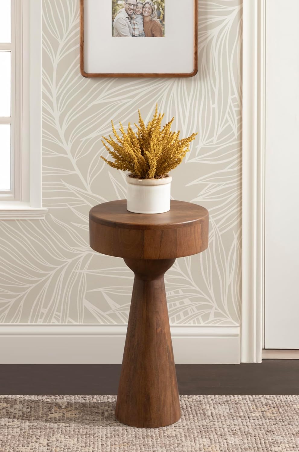 Kate and Laurel Solbrett Transitional Sophisticated Round Side Table, 12 x 12...