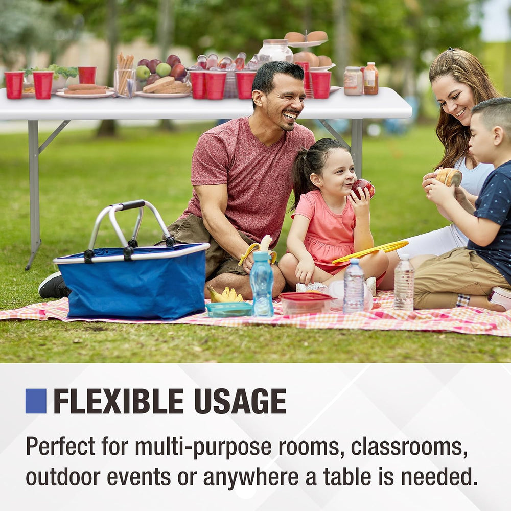 Norwood Commercial Furniture 6' Indoor/Outdoor Folding Training Table, Re...