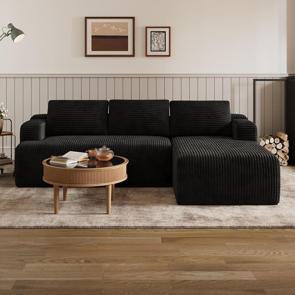Novilla L-Shape Sectional Couches for Living Room with Smarts Coil® Support, ...