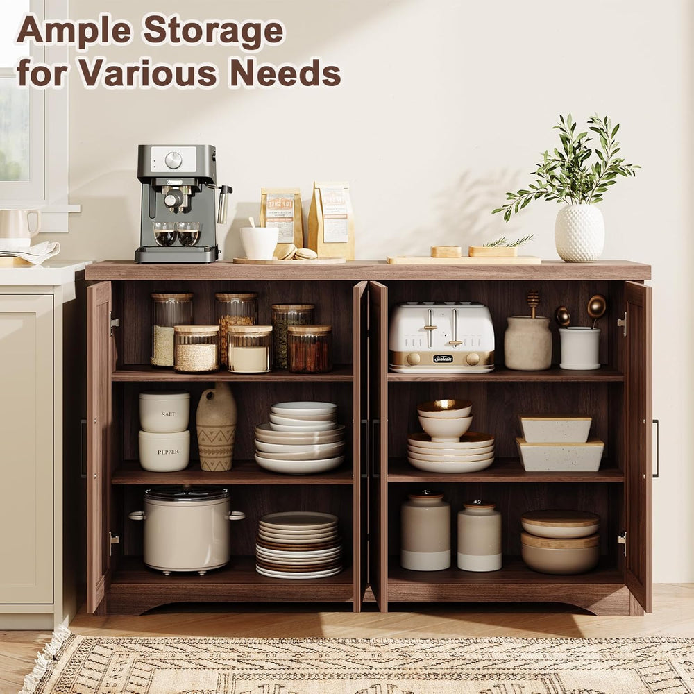 Memobarco Fluted Buffet Cabinet with Storage Accent Sideboard,Modern Credenza...