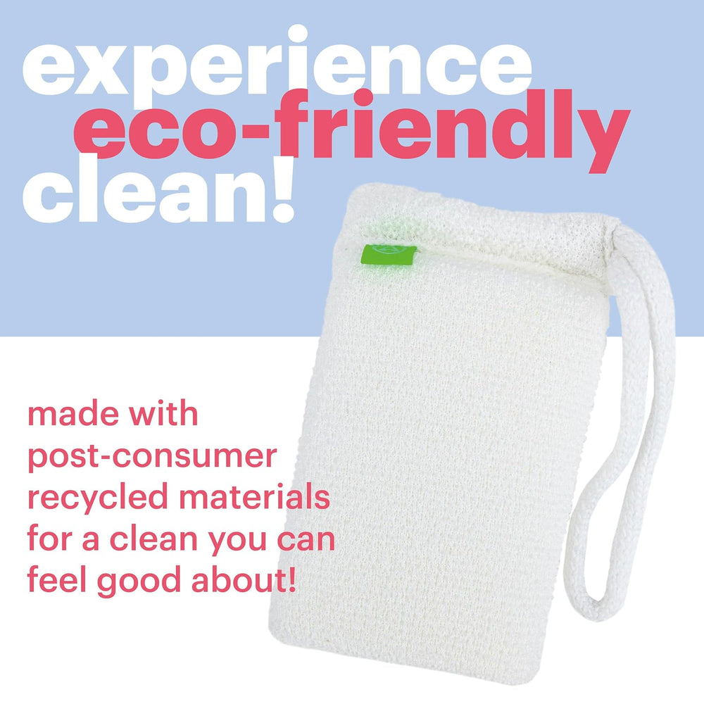 Bath Scrubber for Body by Afterspa, Shower Brush, Back Loofah, Body Exfoliato...