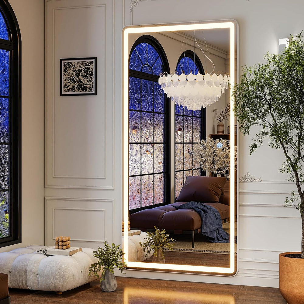 LED Full Length Mirror 71x32 inch Oversized Body Mirrors with Lights