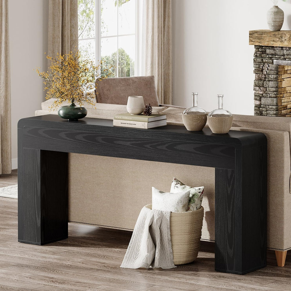 Tribesigns 70.9-Inch Extra Long Console Table | Rustic Wooden Sofa Table Behi...