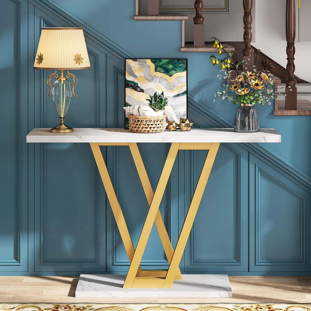 LITTLE TREE Console Table Hallway Table for Entryway 43 Inch Sofa Table Entry...