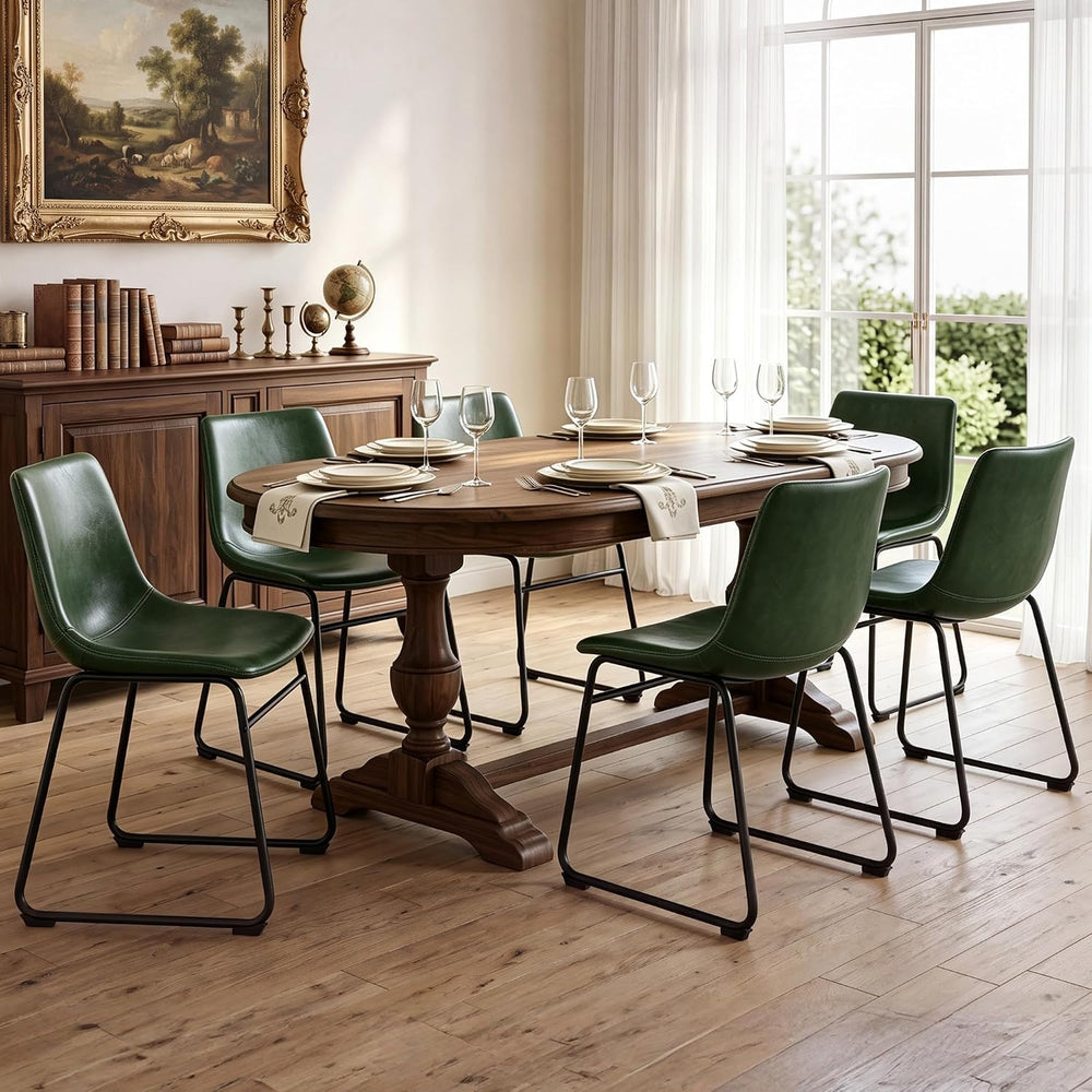 LSSBOUGHT Dining Chairs, Mid-Century Modern Dining Room Chair Kitchen Chairs,...