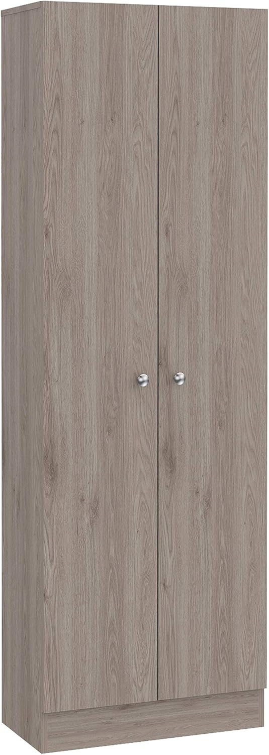 Multistorage Kitchen Pantry 70,8 inches H with Five Interior Shelves, Light G...