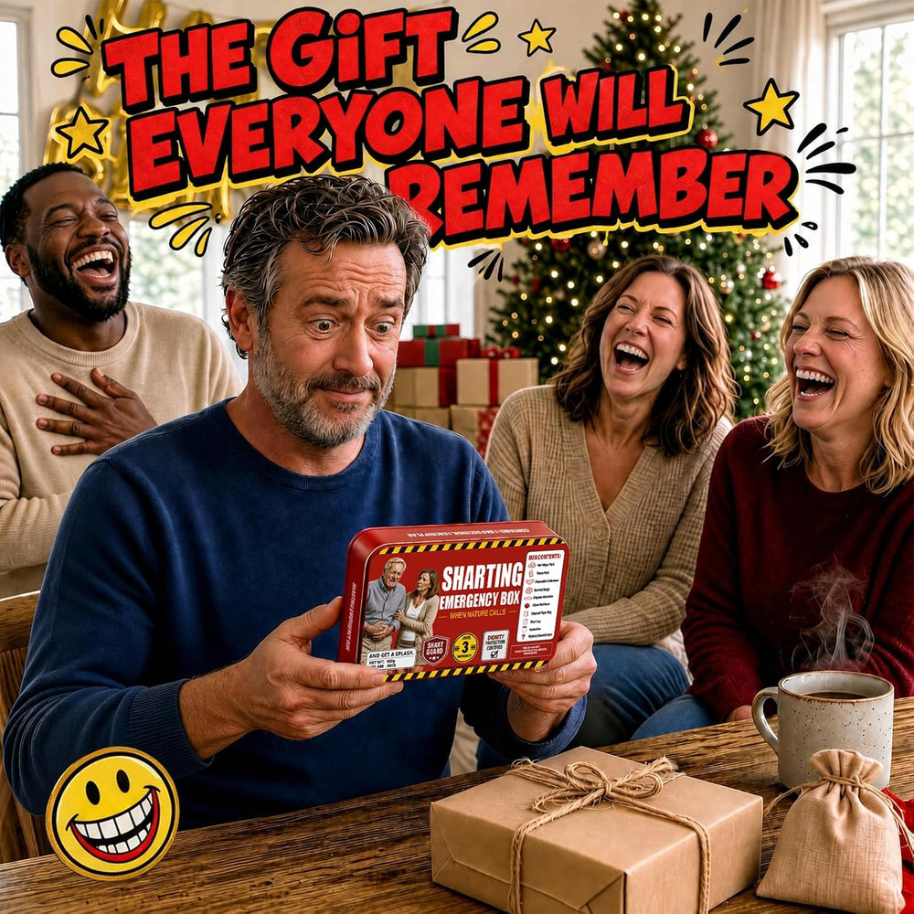 Sharting Emergency Kit, Funny Gag & White Elephant Gift for Men