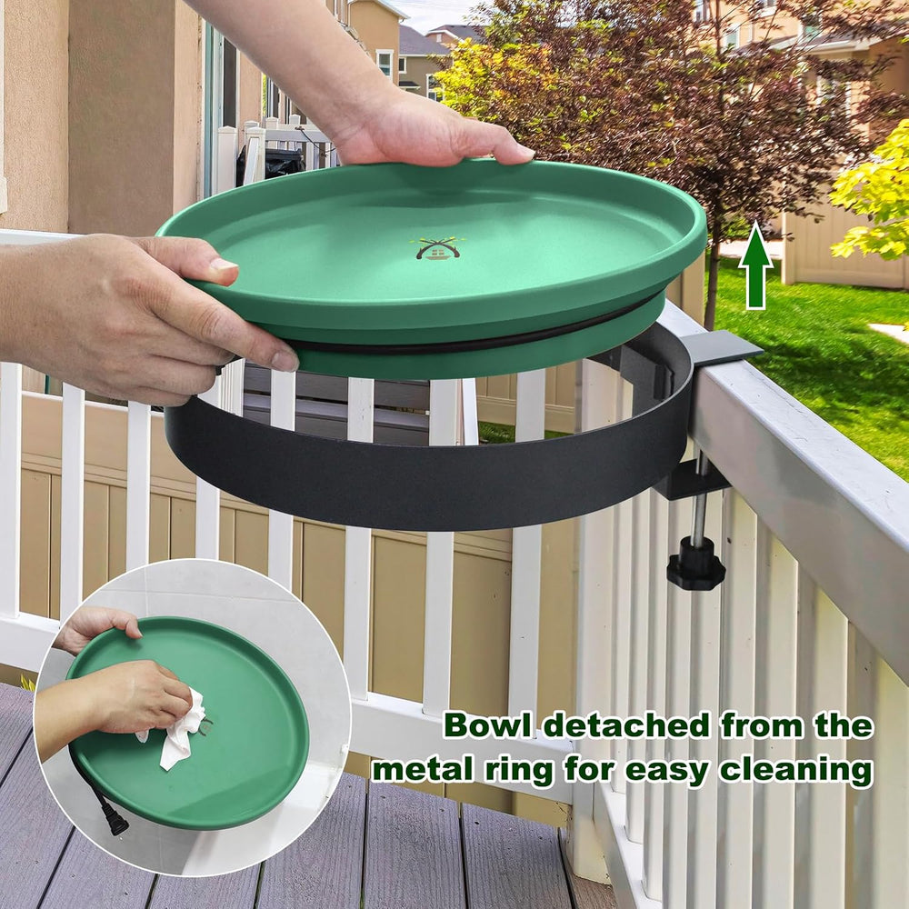Heated Bird Bath, 3 Easy Ways to Mount Heavy Duty Metal Pedestal Detachable B...