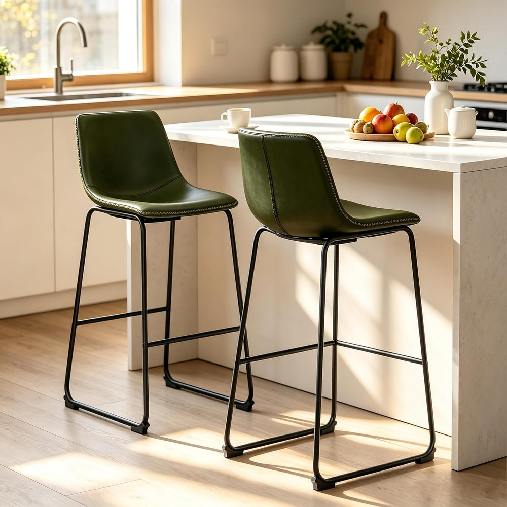 OLIXIS 26" Counter Height Bar Stools Set of 2 for Kitchen Island