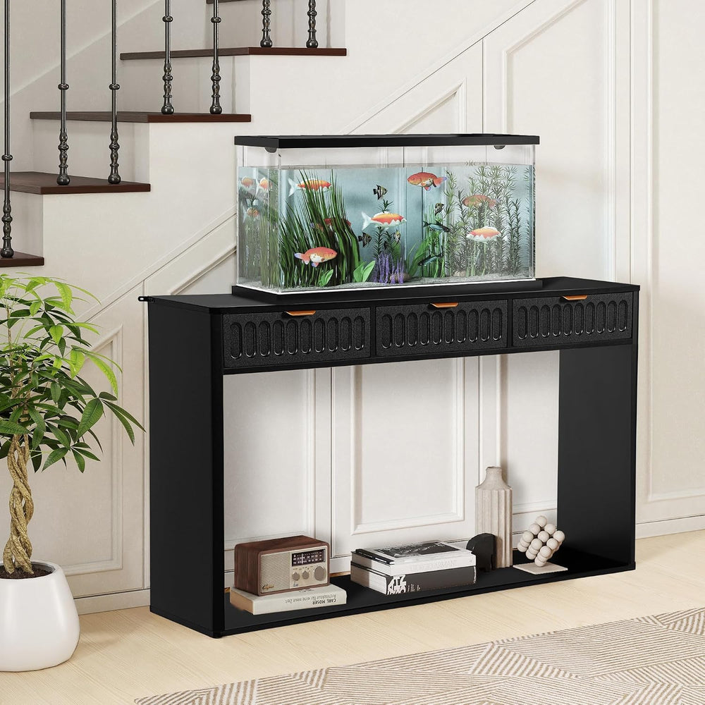Entryway Table with Storage, Narrow Console Table with 3 Drawers, 51.18' ...