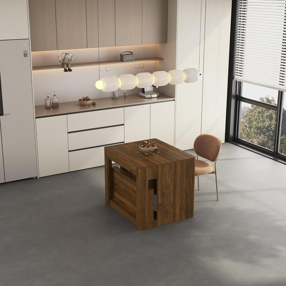 Extendable Dining Room Table for 1-10, 29.9"-108.7" Modern Farmhous...