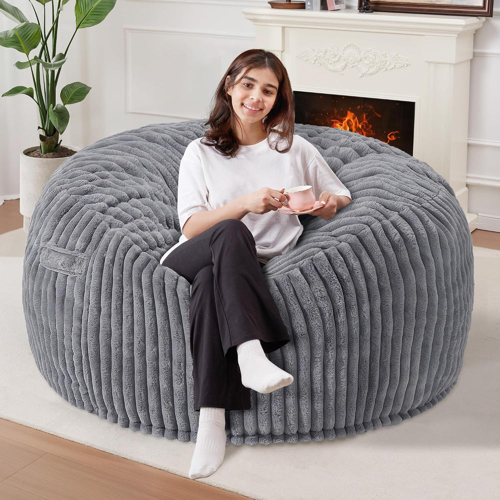 3 FT Bean Bag Chair,3' Big Bean Bag,Large Bean Bag Chairs for Adults | Co...